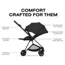 Cybex Mios Stroller, Matte Black Frame/Sepia Black Lux Seat Image 6