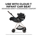 Cybex Mios Stroller, Rose Gold Frame/Sepia Black Lux Seat Image 10