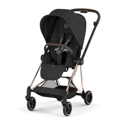 Cybex Mios Stroller, Rose Gold Frame/Sepia Black Lux Seat Image 1