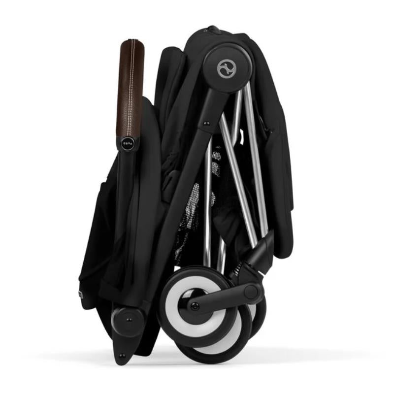 Cybex Platinum Coya Stroller Style Collection, Chrome Frame/Sepia Black Lux Seat Image 5