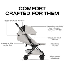 Cybex Platinum Coya Stroller Style Collection, Matte Black Frame/City Grey Lux Seat Image 2
