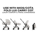 Cybex Platinum Coya Stroller Style Collection, Matte Black Frame/City Grey Lux Seat Image 7