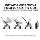Cybex Platinum Coya Stroller Style Collection, Matte Black Frame/City Grey Lux Seat Image 9