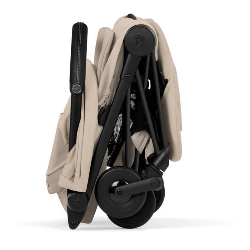 Cybex Platinum Coya Stroller Style Collection, Matte Black Frame/Cozy Beige Lux Seat Image 6