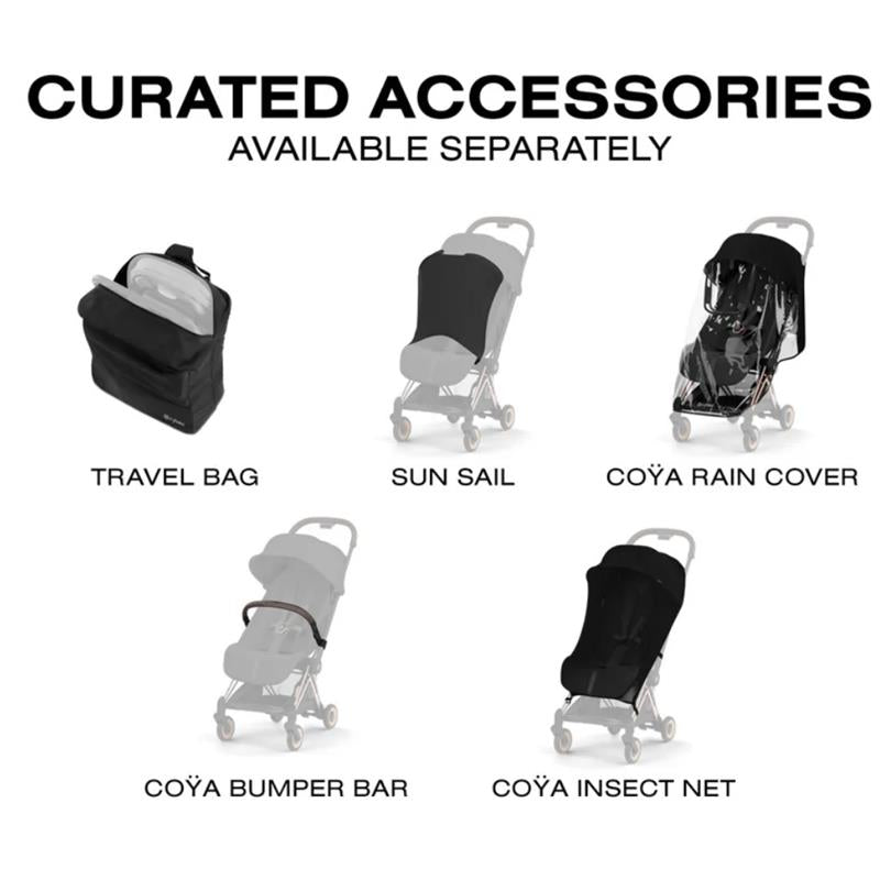 Cybex Platinum Coya Stroller Style Collection, Rose Gold Frame/Cozy Beige Lux Seat Image 10