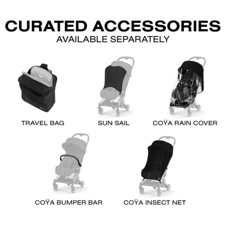 Cybex Platinum Coya Stroller Style Collection, Rose Gold Frame/Peach Pink Lux Seat Image 10
