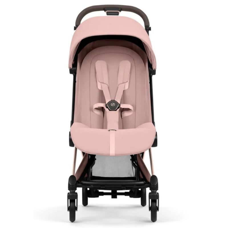 Cybex Platinum Coya Stroller Style Collection, Rose Gold Frame/Peach Pink Lux Seat Image 4
