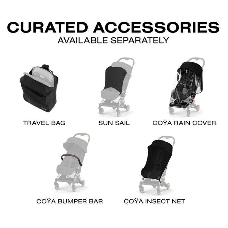 Cybex Platinum Coya Stroller Style Collection, Rose Gold Frame/Sage Green Lux Seat Image 10