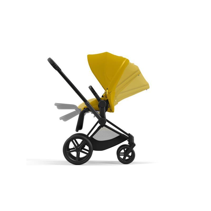 Cybex - Priam 4 Stroller Matte Black Frame/Mustard Yellow Seat Image 8