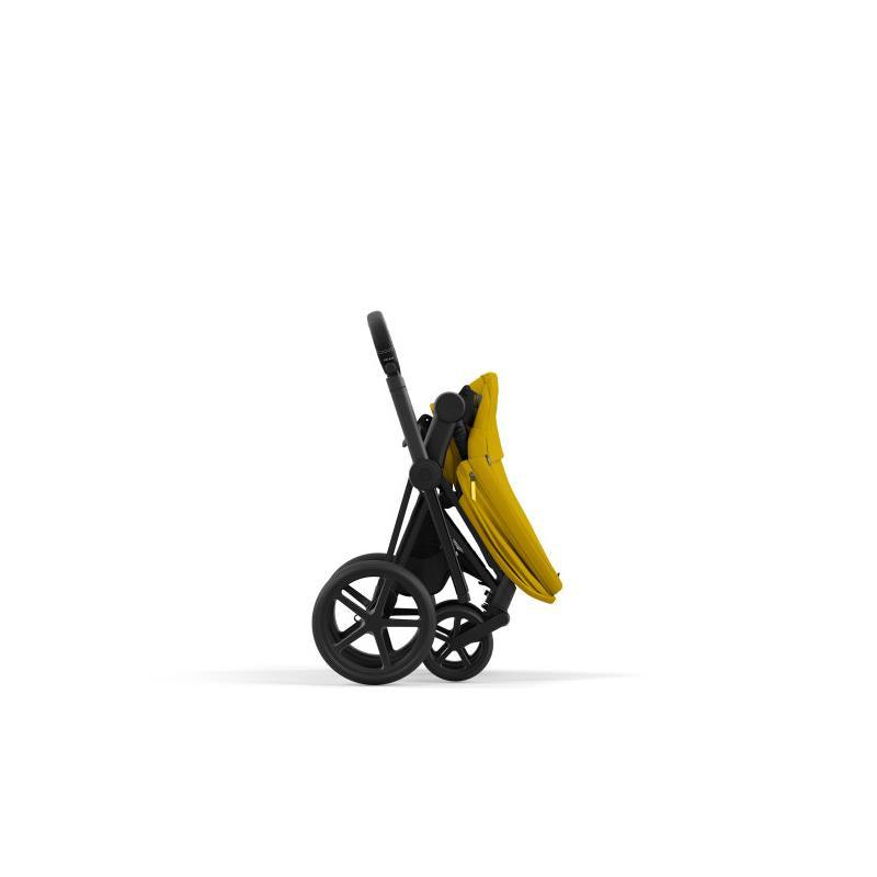 Cybex - Priam 4 Stroller Matte Black Frame/Mustard Yellow Seat Image 3