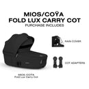 Cybex Priam Fold Lux Carry Cot, Sepia Black Image 6