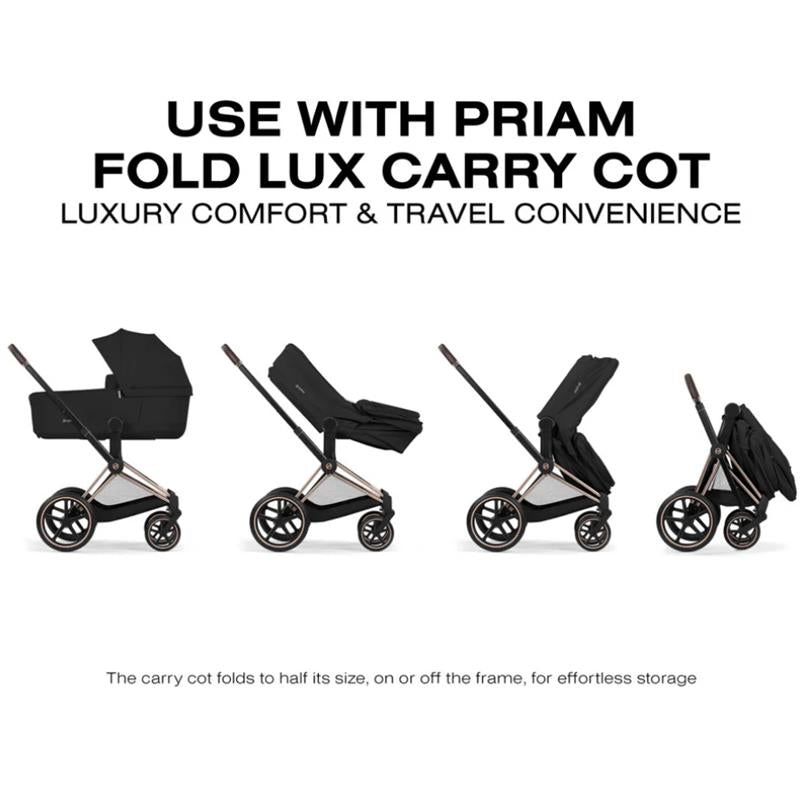 Cybex Priam Stroller Matte Black Frame/Sepia Black Lux Seat Image 8