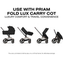 Cybex Priam Stroller Matte Black Frame/Sepia Black Lux Seat Image 8