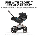 Cybex Priam Stroller Matte Black Frame/Sepia Black Lux Seat Image 9