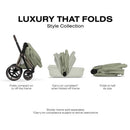 Cybex Priam Style Fold Cot 2026, Sage Green Image 2