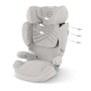 Cybex Solution T High-Back Booster Seat, City Grey Image 2