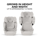 Cybex Solution T High-Back Booster Seat, City Grey Image 5
