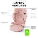 Cybex Solution T High-Back Booster Seat, Peach Pink Image 3