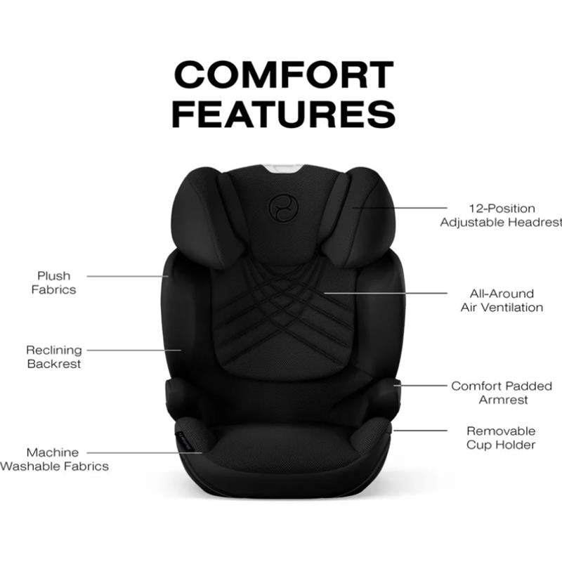 Cybex Solution T High-Back Booster Seat, Sepia Black Image 6