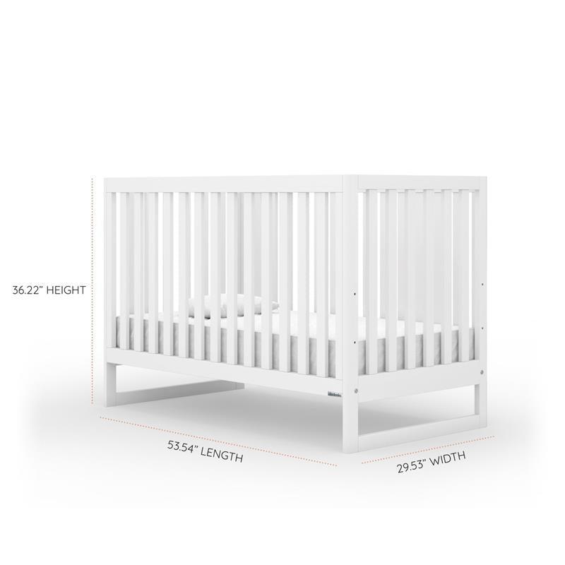 Dadada - Austin 3-In-1 Convertible Crib, White Image 8