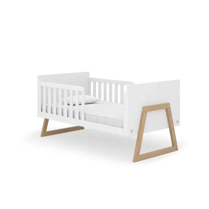 Dadada - Domino 2-In-1 Convertible Crib, White Image 3
