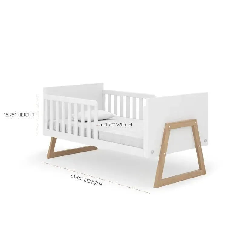 Dadada - Domino 2-In-1 Convertible Crib, White Image 5