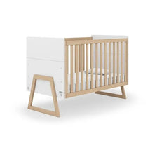 Dadada Domino 3-In-1 Crib White And Natural Image 1