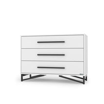 Dadada - Kenton 3-Drawer Dresser, White/Black Image 1