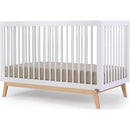 Dadada - Baby Soho 3-in-1 Convertible Crib to Toddler Bed, White/Natural Image 1