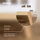 Dadada - Baby Soho 3-in-1 Convertible Crib to Toddler Bed, White/Natural Image 6
