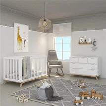 Dadada Soho 3-In-1 Crib White Natural Image 2