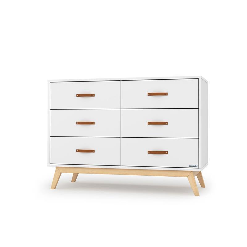 Dadada - Tribeca 6-Drawer Dresser, White/Natural Image 1