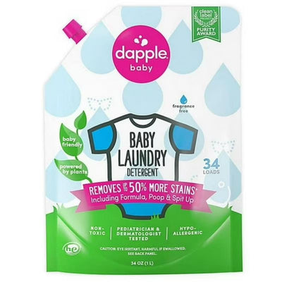 Dapple - Baby Laundry Detergent, Fragrance-Free, 34 Oz Image 1