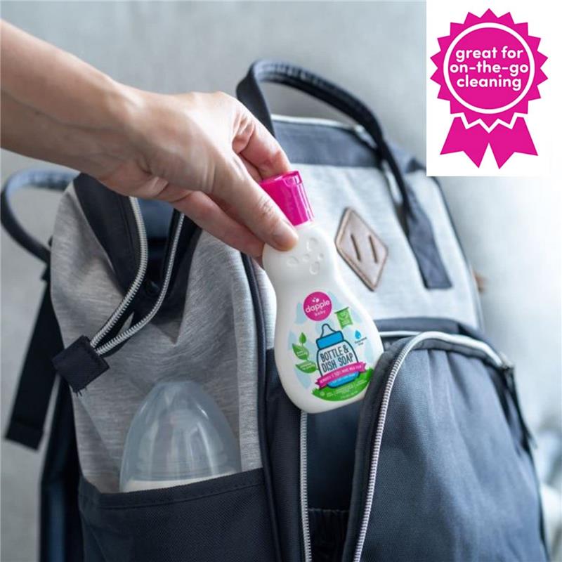 Dapple - Bottle & Dish Liquid, Travel Size, Fragrance-Free, 3 Oz Image 3