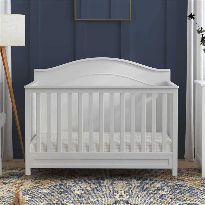 DaVinci Charlie 4-In-1 Convertible Baby Crib - White Image 5