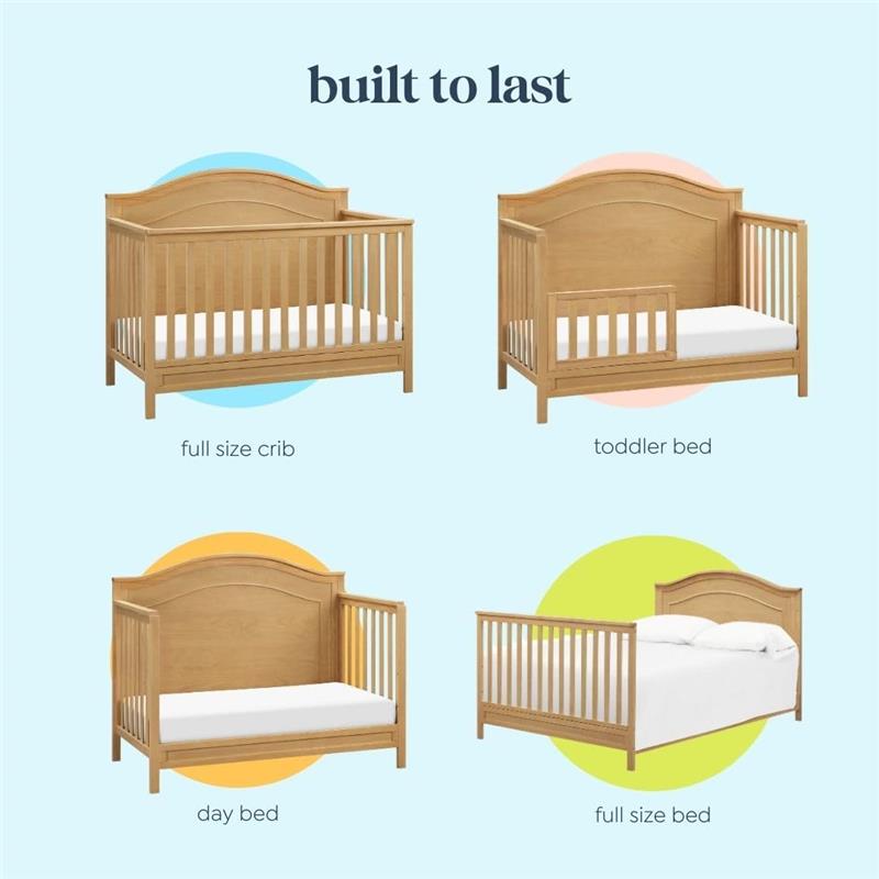 Davinci Charlie 4-in-1 Convertible Crib, Honey Image 3