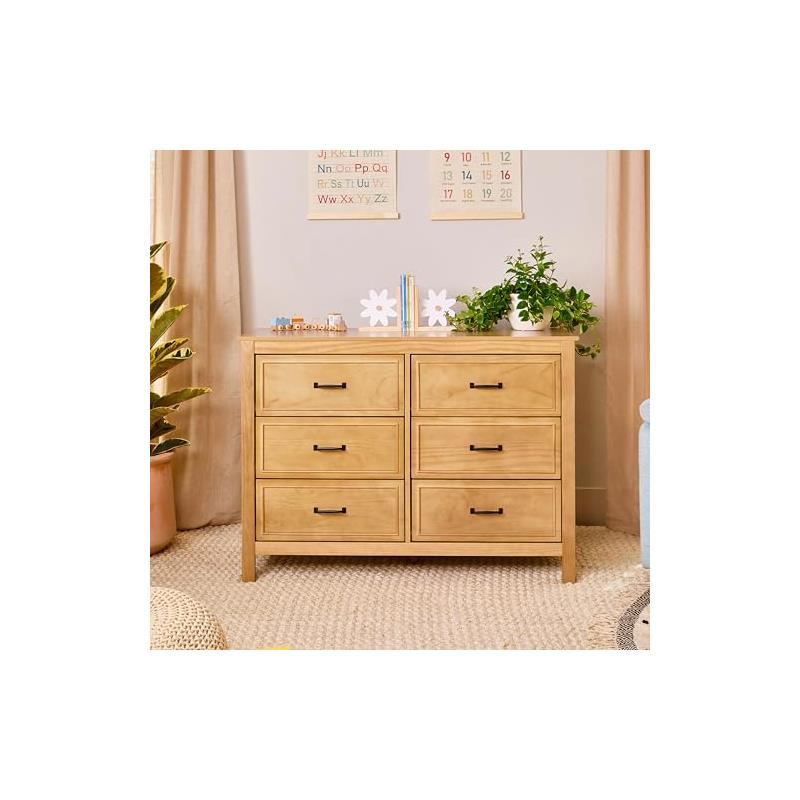 Davinci Charlie 6-Drawer Baby Dresser, Honey Image 3