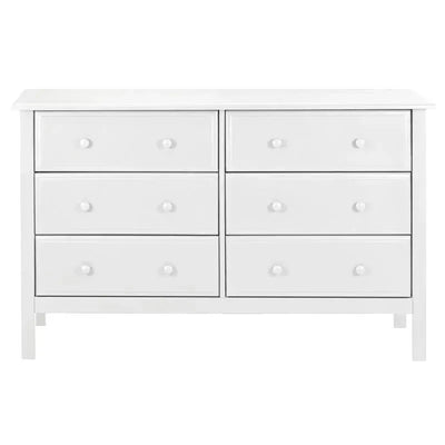 DaVinci Jayden 6-Drawer Double Wide Dresser, White Image 1