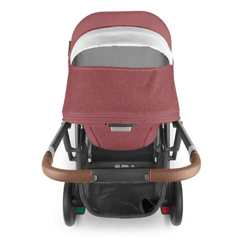 Uppababy - Cruz V2 Stroller, Lucy (Rosewood Mélange/Carbon Frame/Saddle Leather) Image 3