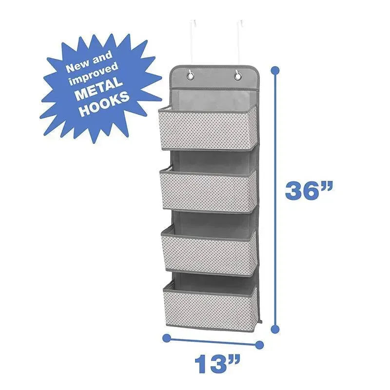 Delta - 2 Pk 4 Pocket Nursery Organizr, Cool Grey Image 5
