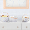 Delta - 3-Pack Nested Fabric Storage Bins With Handles Tan Image 4