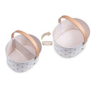 Delta - 3-Pack Nested Fabric Storage Bins With Handles Tan Image 5