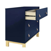 Delta Children - BabyGap Legacy 3 Drawer Dresser with Leather Pulls, Navy/Natural Image 2