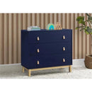 Delta Children - BabyGap Legacy 3 Drawer Dresser with Leather Pulls, Navy/Natural Image 4