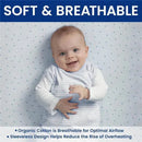 Delta Children - Gap babyGap TrueSleep Sleep Sack, 6-12 Months, Bluish Grey Stripe Image 8