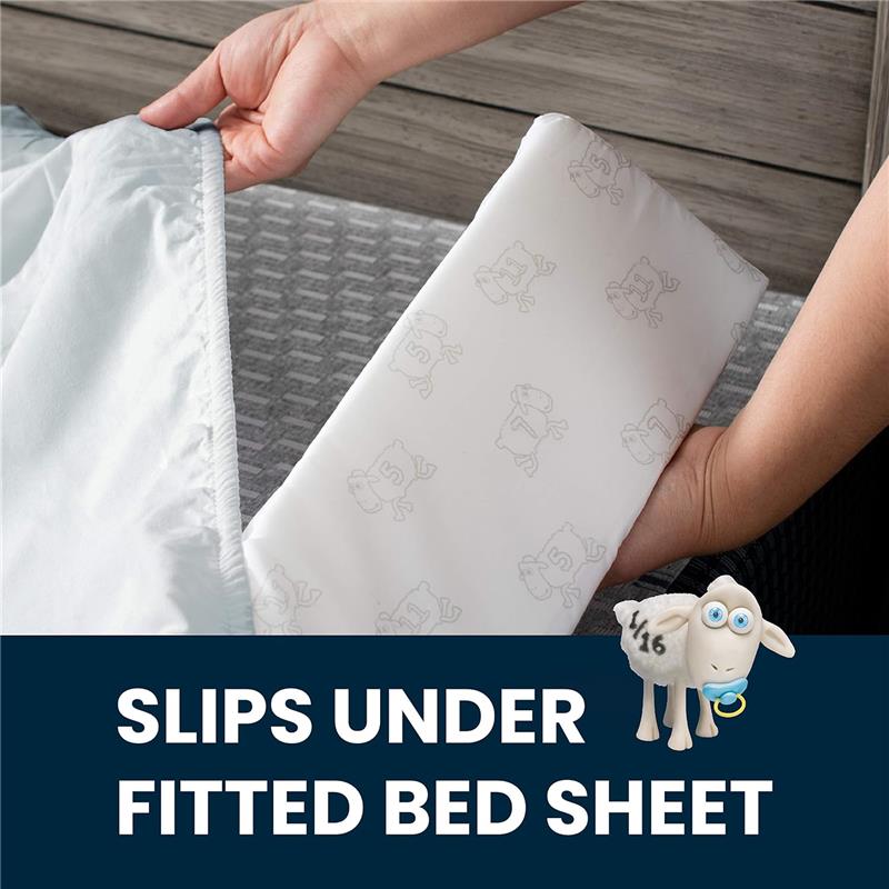 Delta - Perfect Sleeper Extra Long Foam Bedrail Bumper - 2Pk, White Image 3