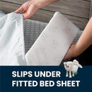 Delta - Perfect Sleeper Extra Long Foam Bedrail Bumper - 2Pk, White Image 3