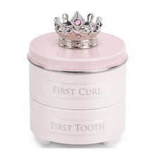 Demdaco - Baby First Tooth & Curl Keepsake Box, Pink Image 1