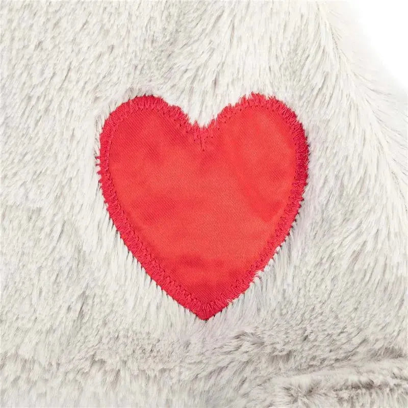 DEMDACO - Birthstone Color Ruby and Grey, Stuffed Animal Blankie Bear July Image 6