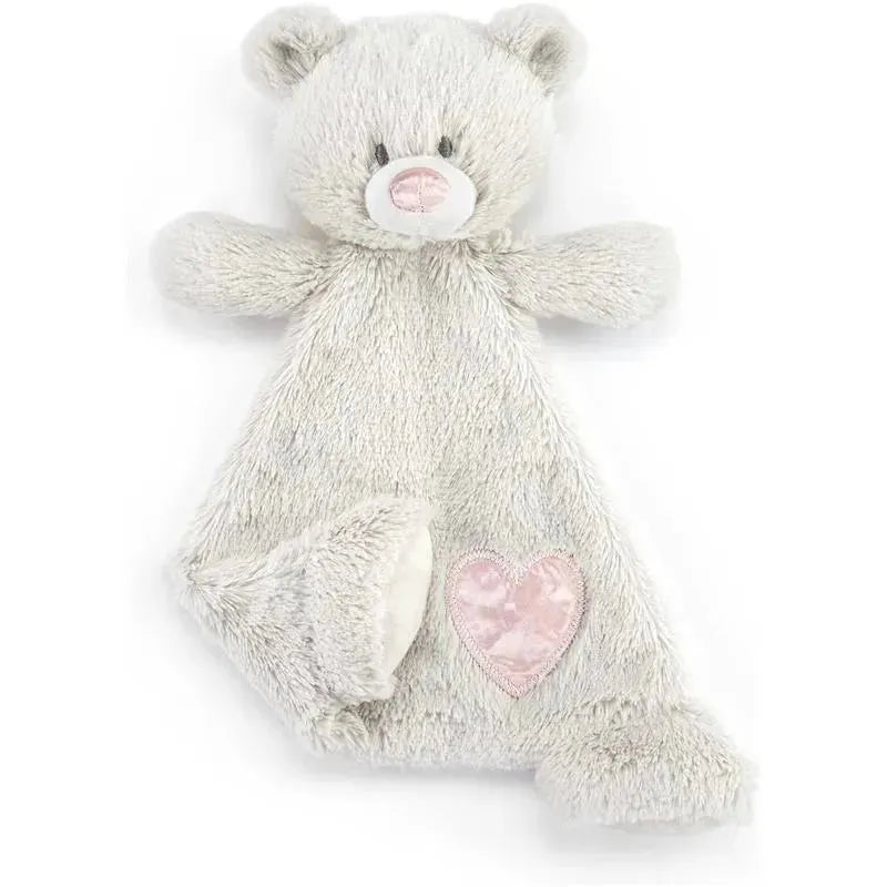 DEMDACO - Birthstone Color Tourmaline and Grey, Stuffed Animal Blankie Bear October Image 3